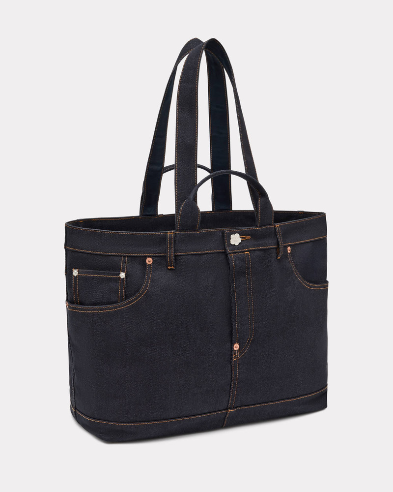 'KENZO Five pockets' tote bag in denim-like twill 1