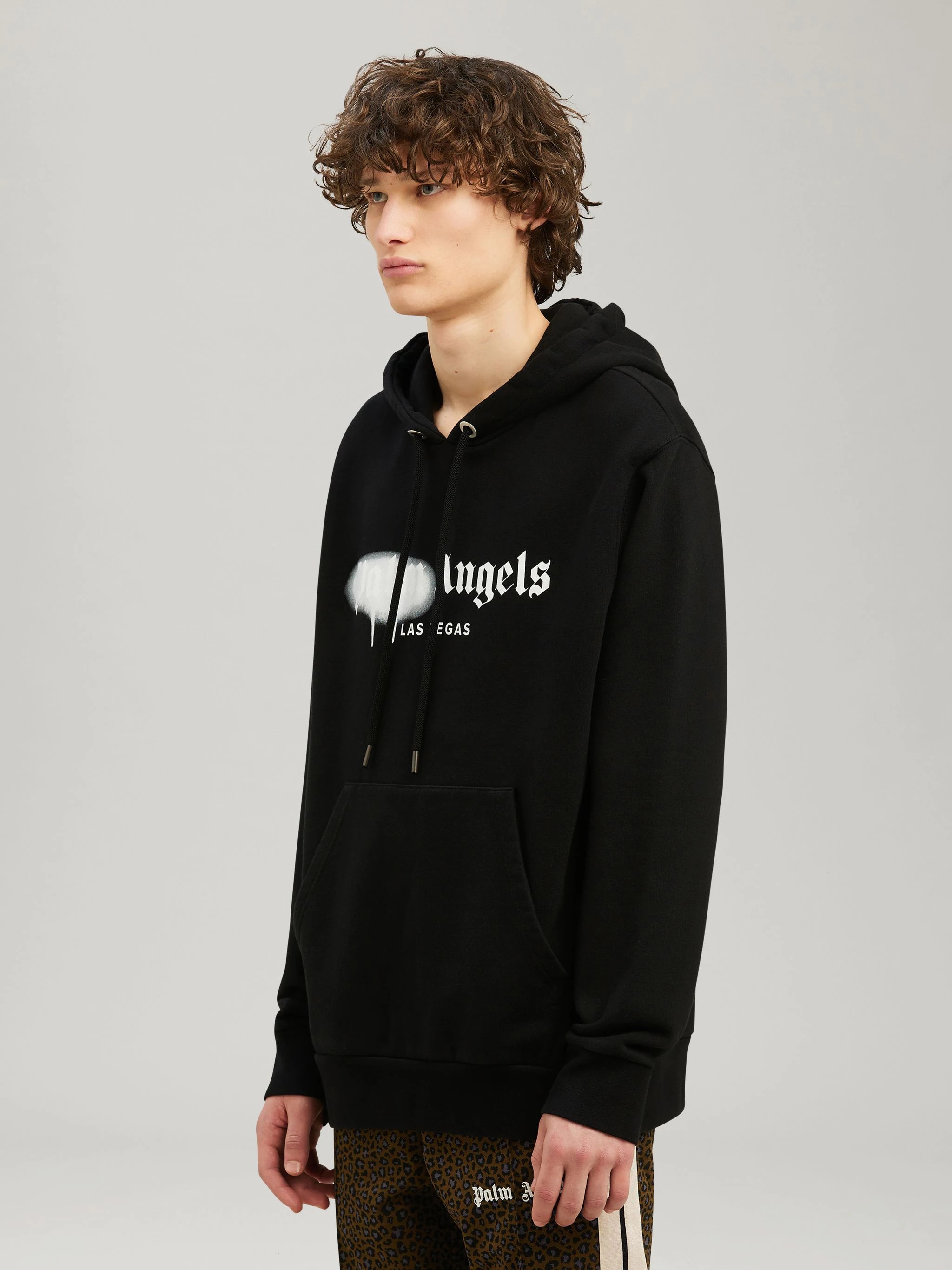 Buy Palm Angels Tokyo Sprayed Hoodie 'Black