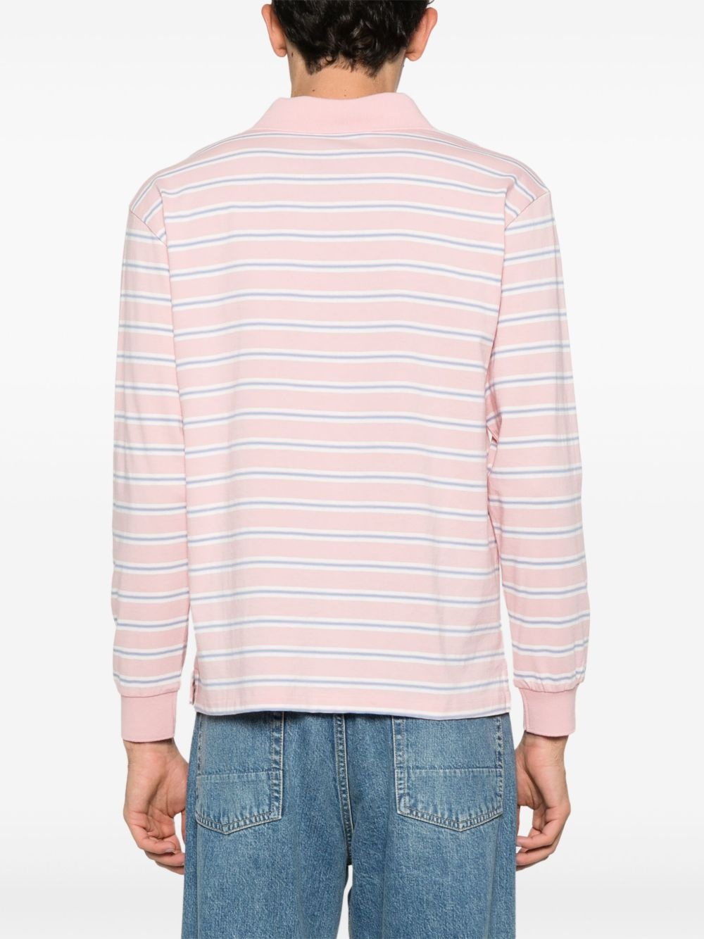 striped polo shirt - 4