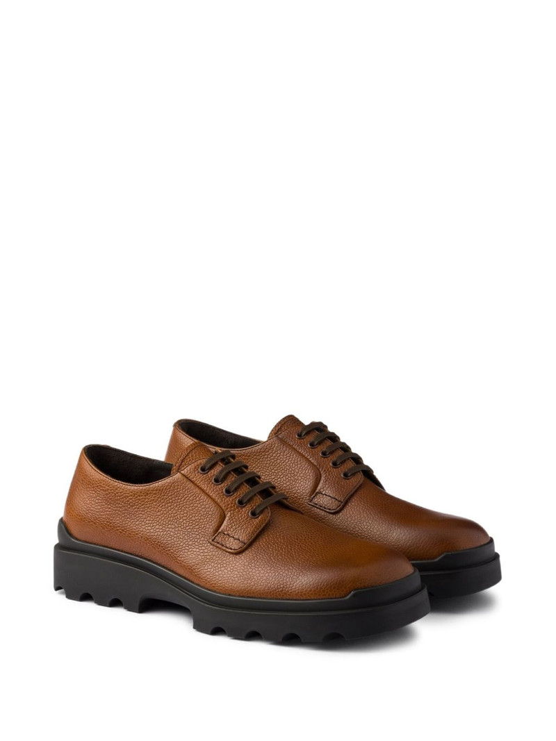 Prada leather lace-up shoes outlook