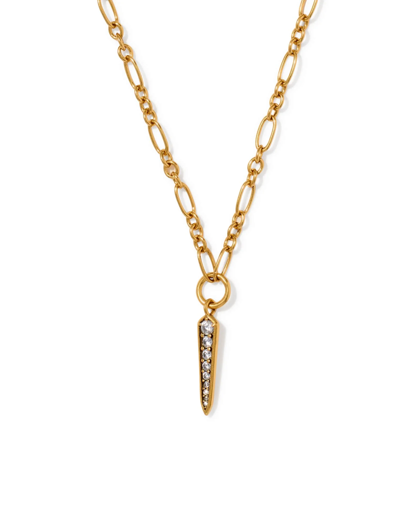 Fate Vintage Gold Short Pendant Necklace - 1