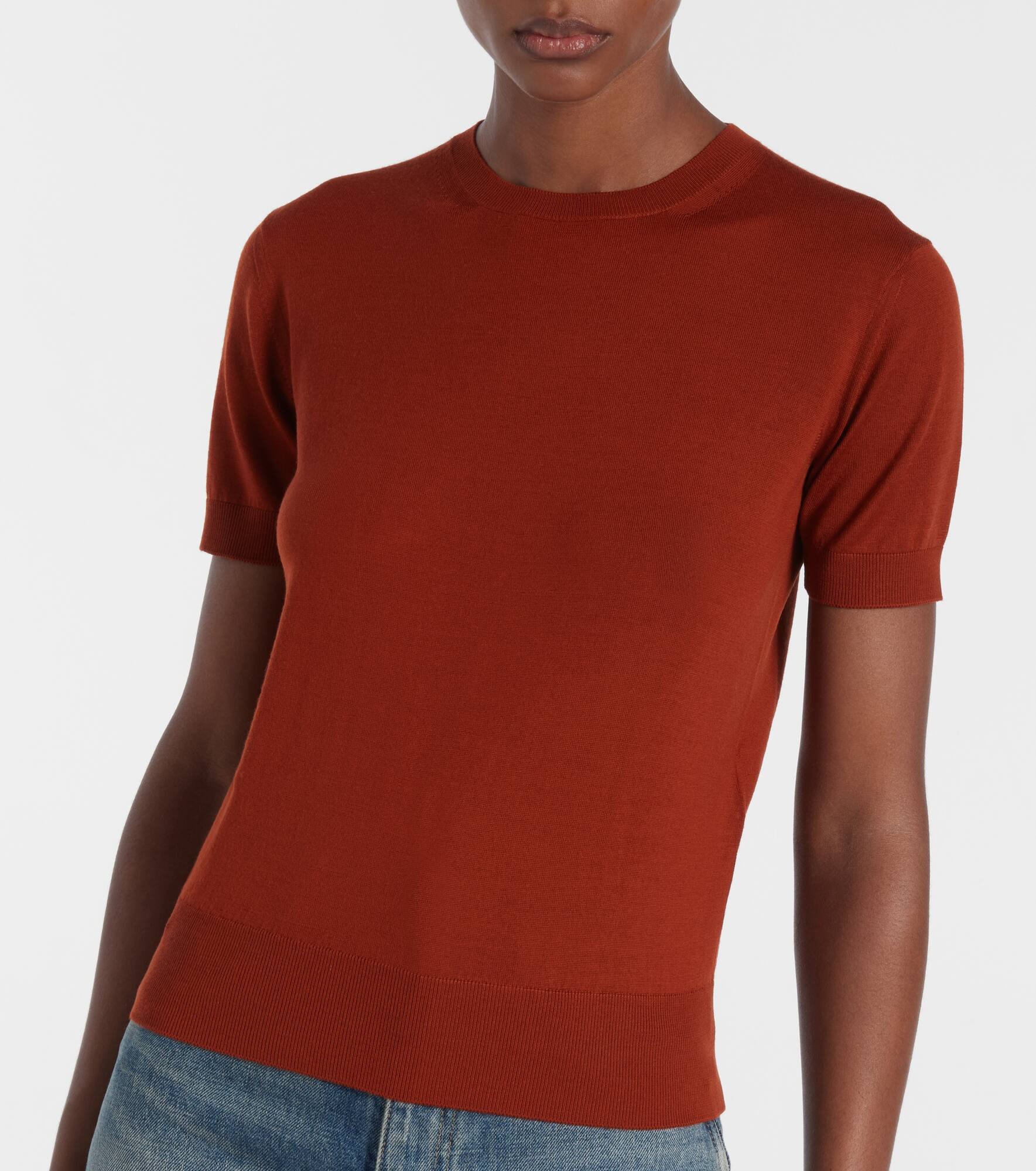 Knitted wool T-shirt - 5
