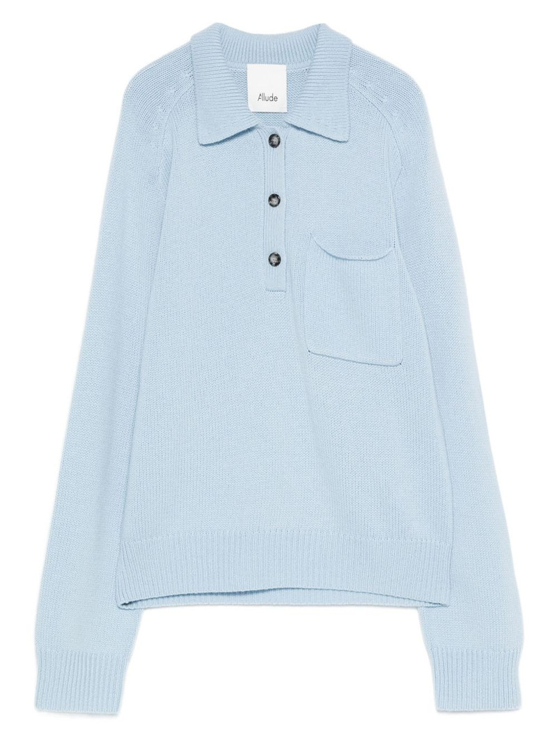 polo-neck patch-pocket sweater 1