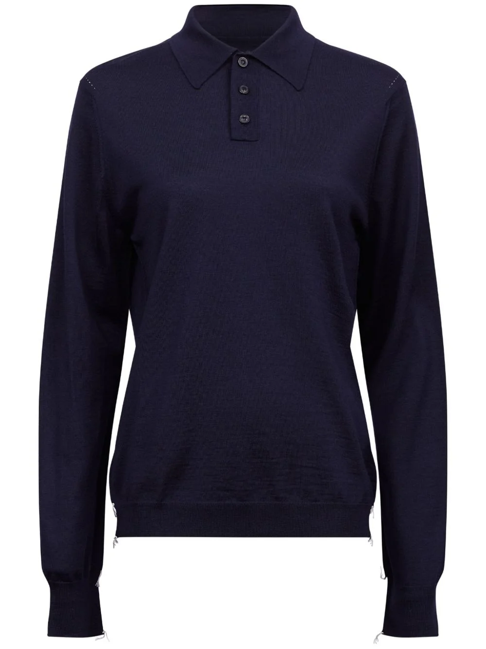 wool polo jumper - 1