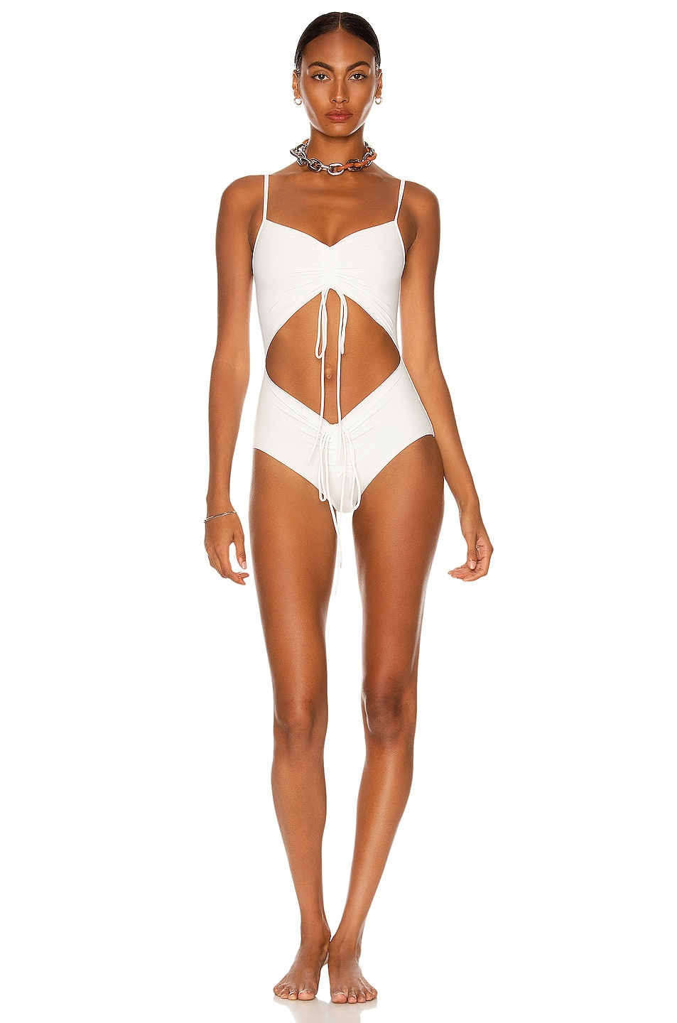 Ruched Disconnect Swimsuit - 1