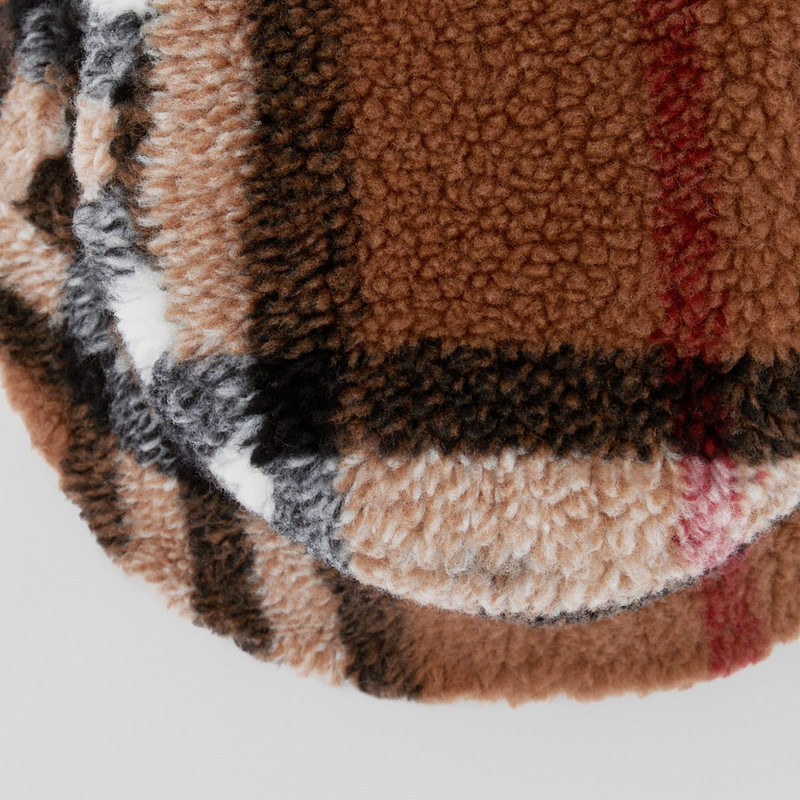 Reversible Check Fleece Bucket Hat 8