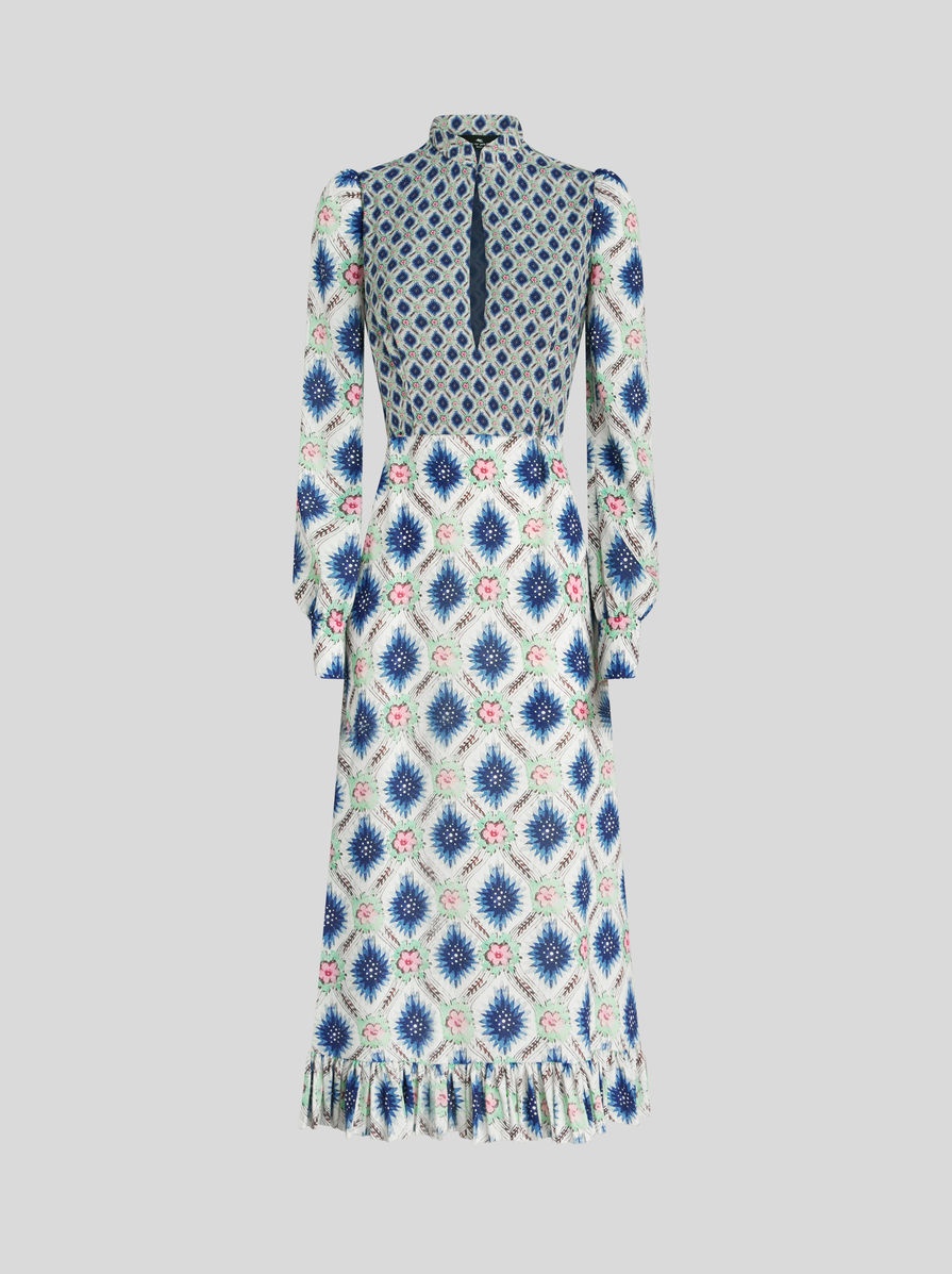 SABLÉ DRESS WITH GEOMETRIC PRINT - 1