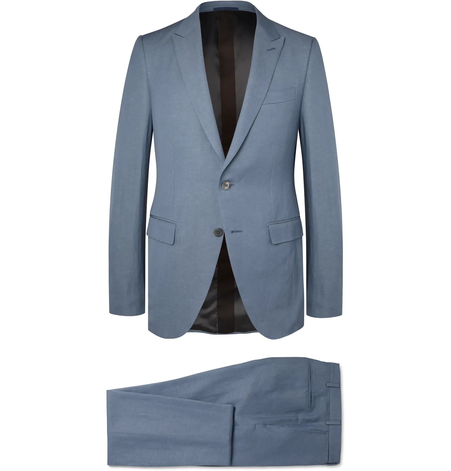 Slim-Fit Wool and Linen-Blend Suit - 1