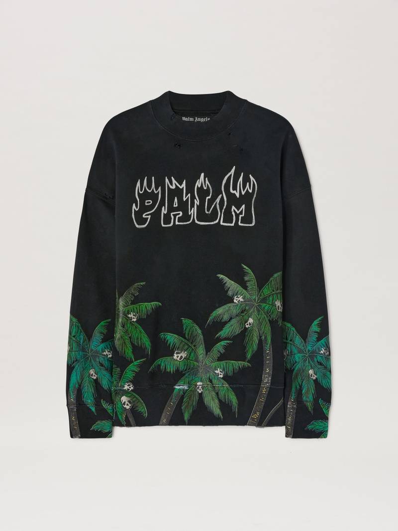 Palms&Skull Vint Crew - 1