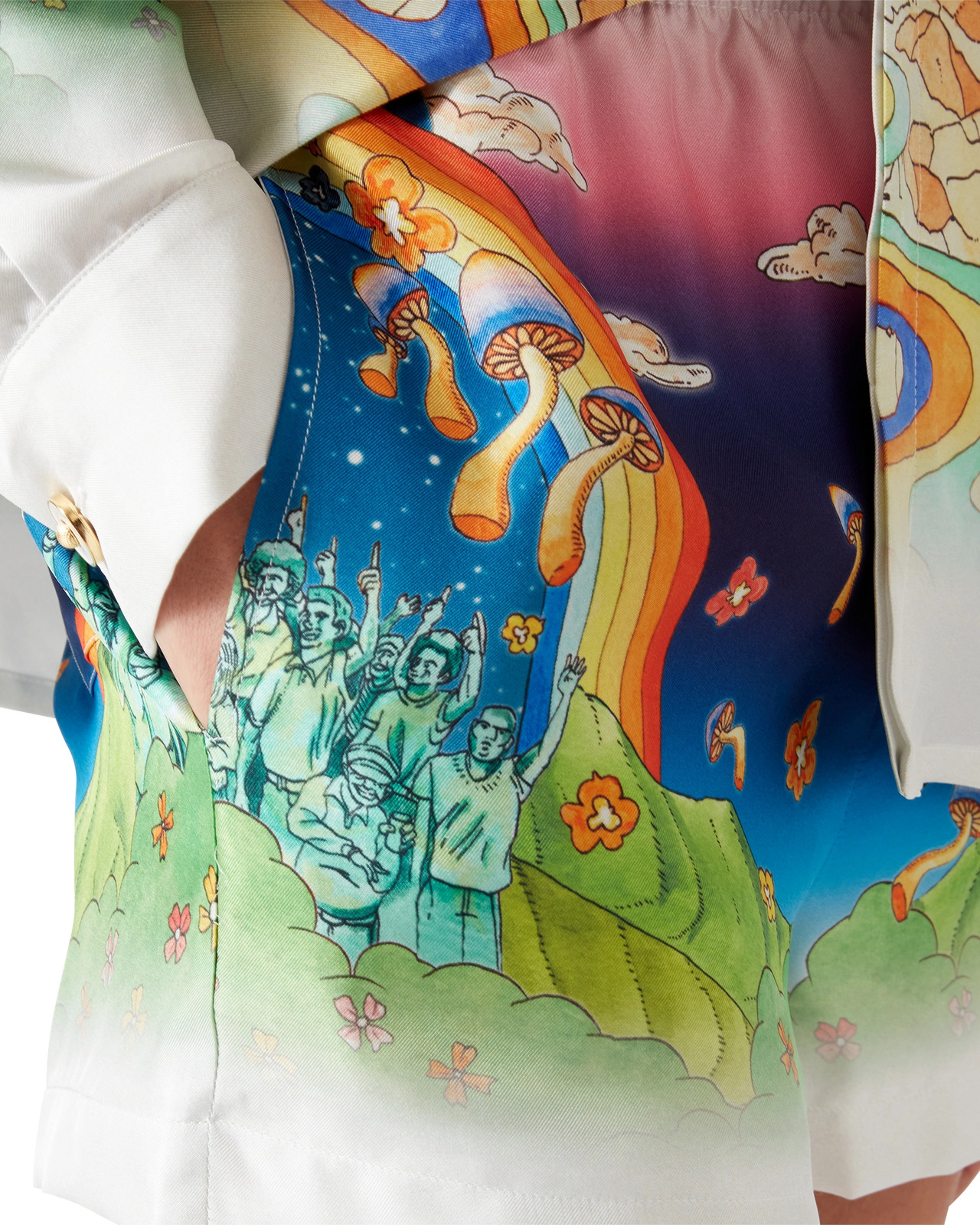 La Musique Silk Shorts | Casablanca Paris - 5