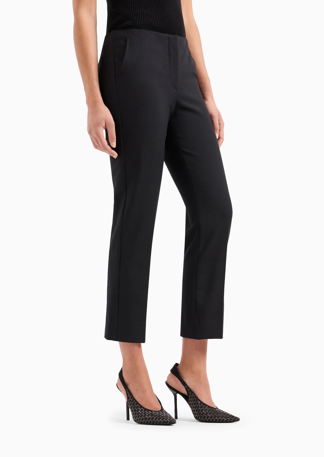 Stretch gabardine 7/8 trousers - 2