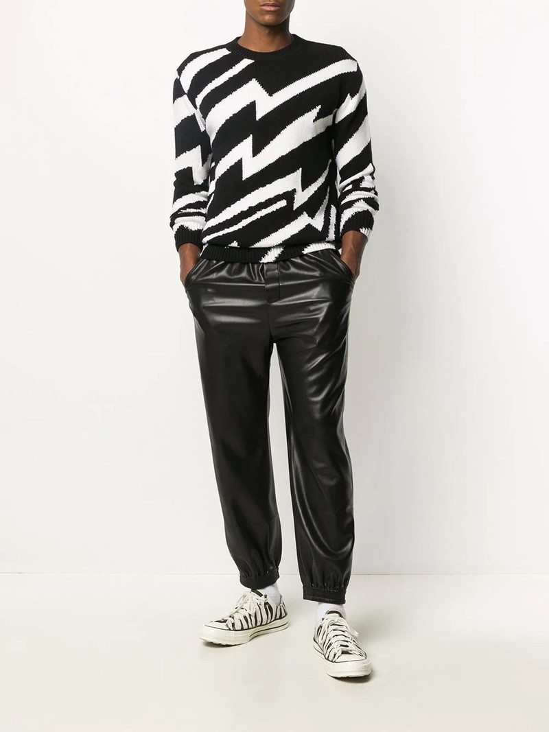 Stella McCartney zigzag intarsia-knit jumper outlook