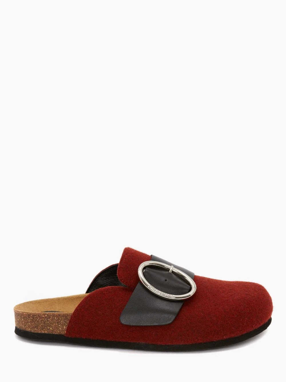 WOMEN’S FELT BUCKLE LOAFER MULES - 1