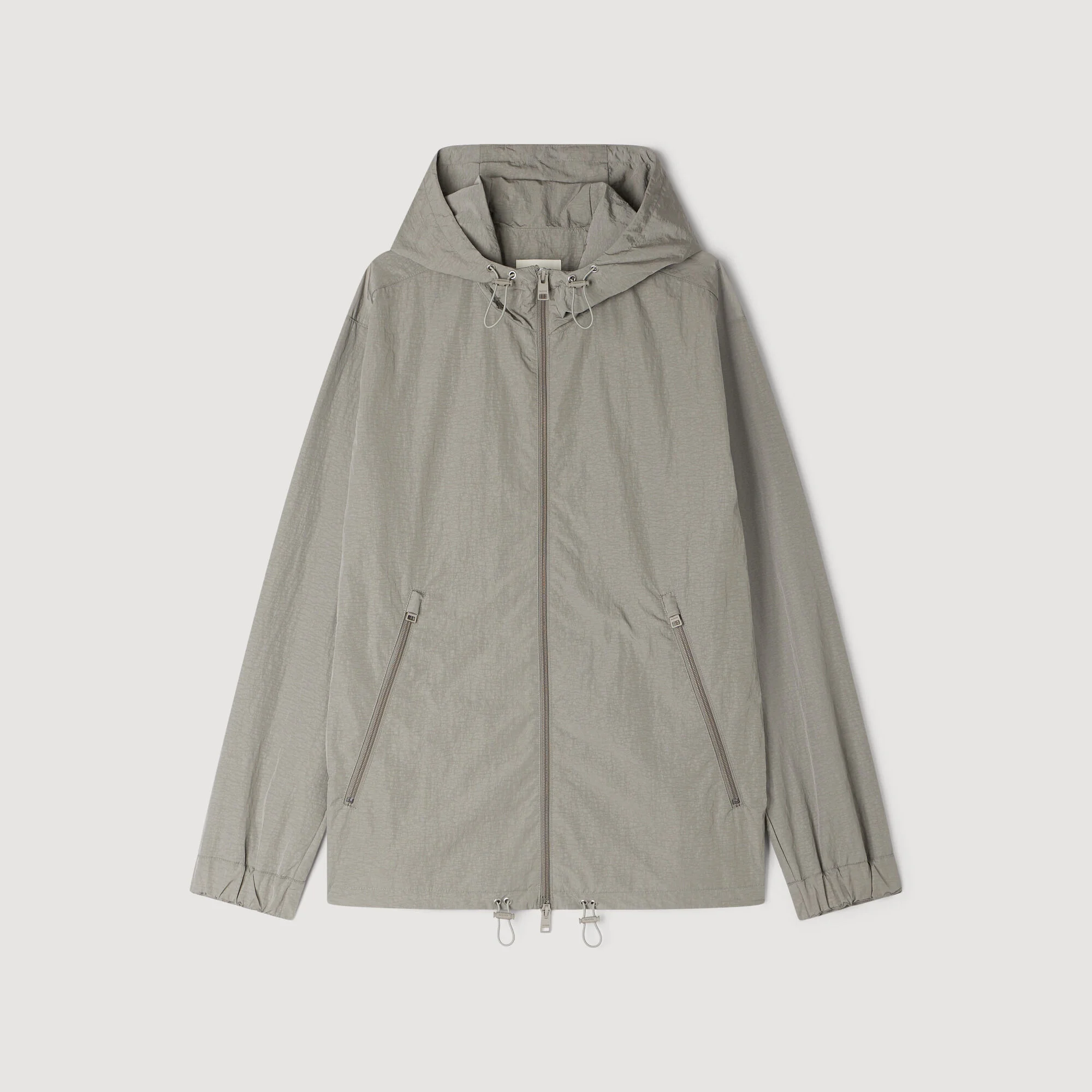 TECHNICAL HOODED ZIP-UP JACKET - 1