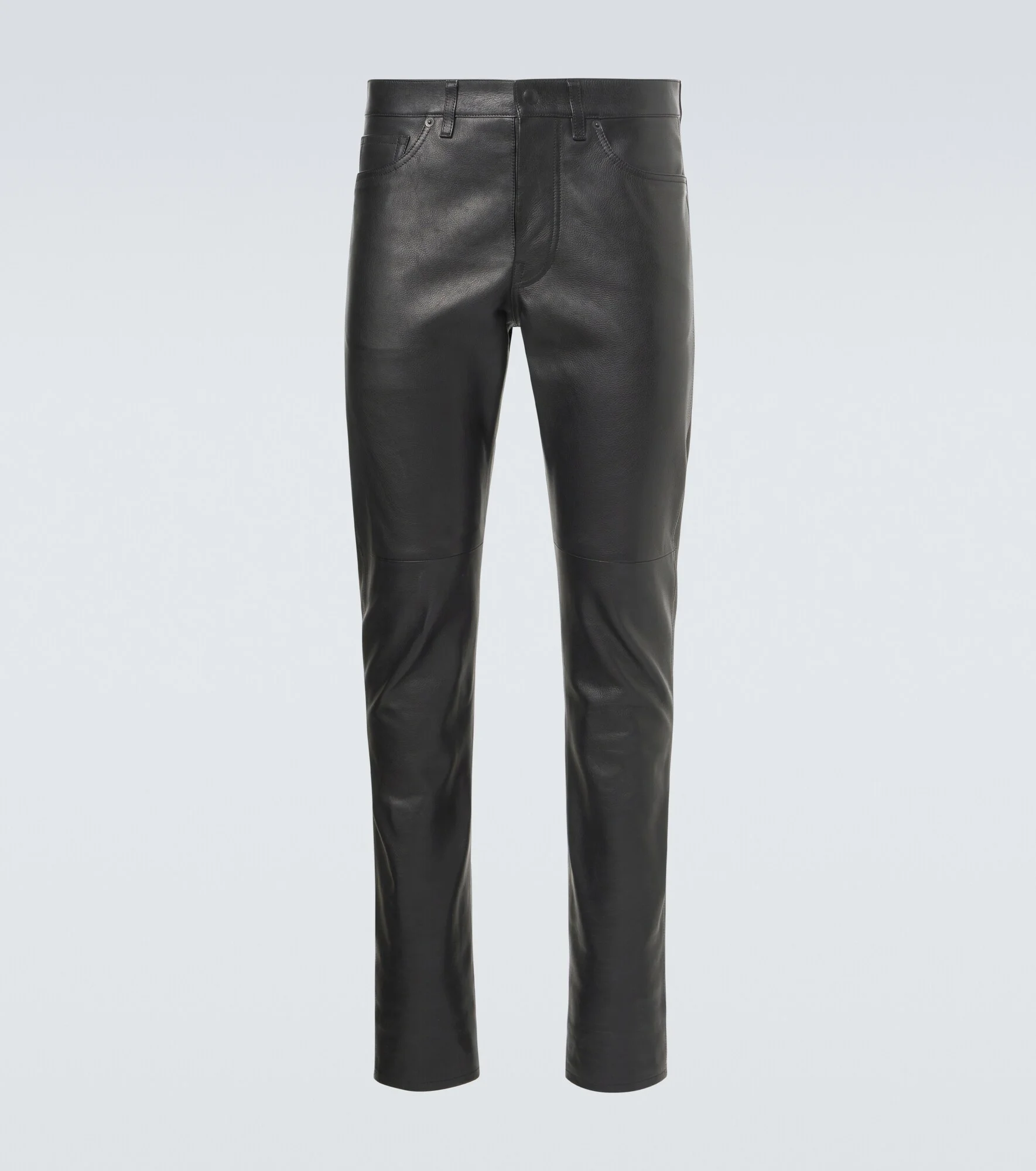 Leather slim pants - 1
