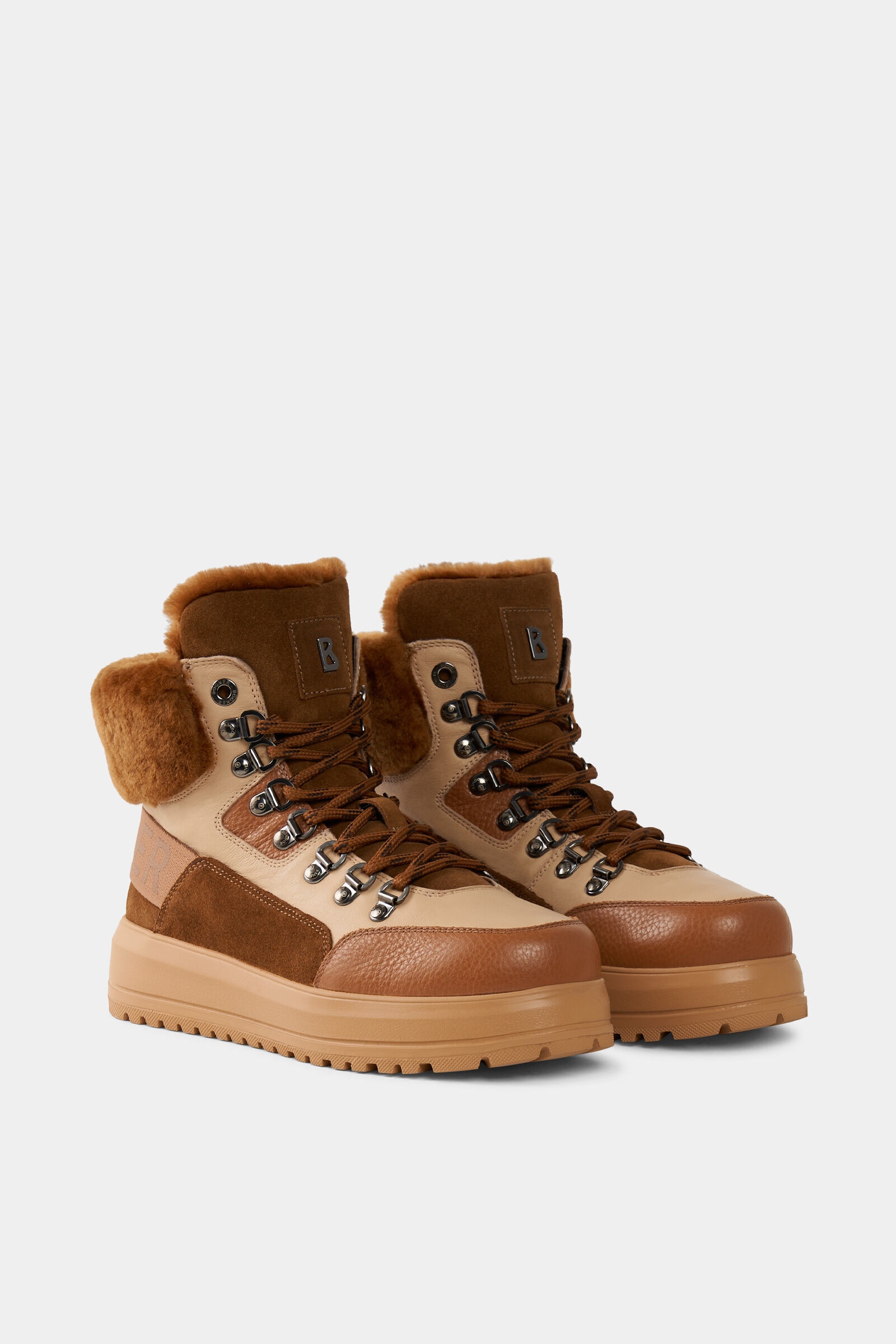 Antwerp High-top sneakers in Cognac/Beige - 3