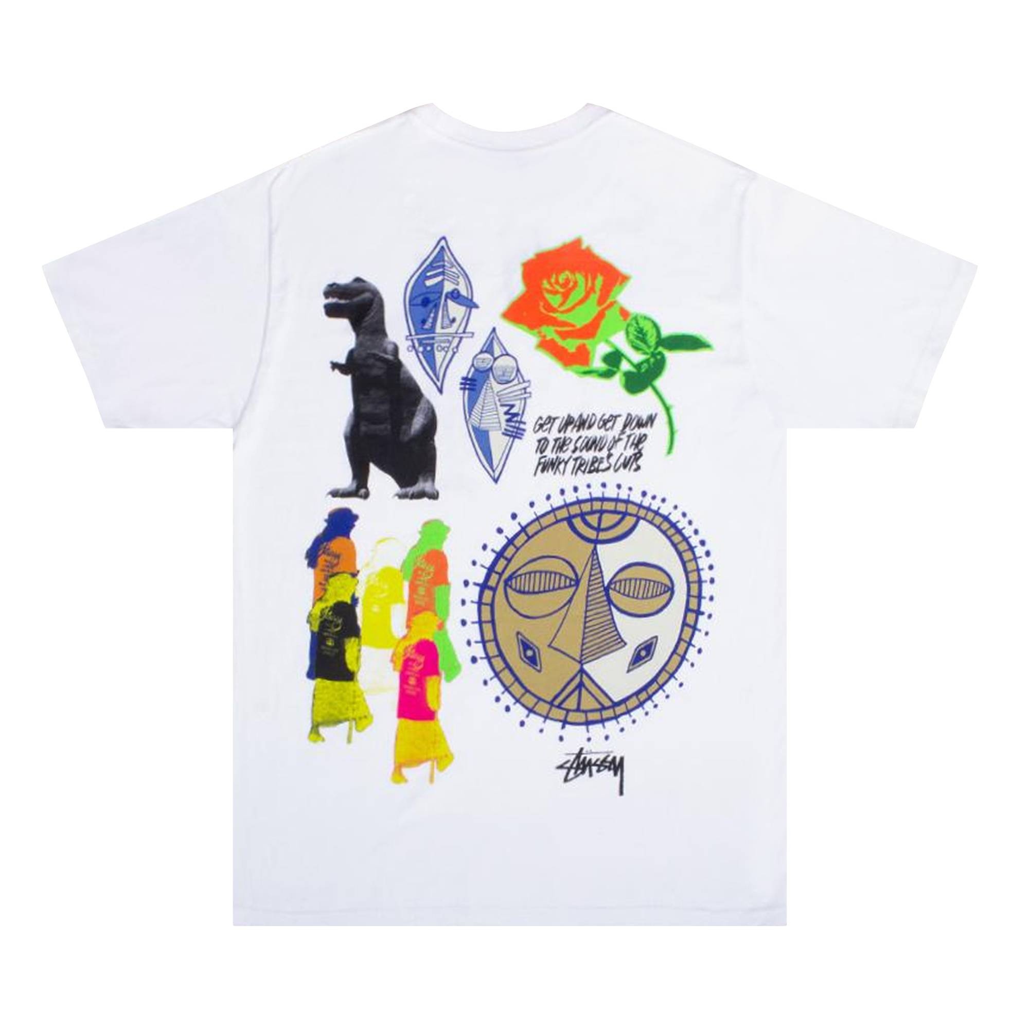 Stussy Funky Tribe Tee 'White' - 2