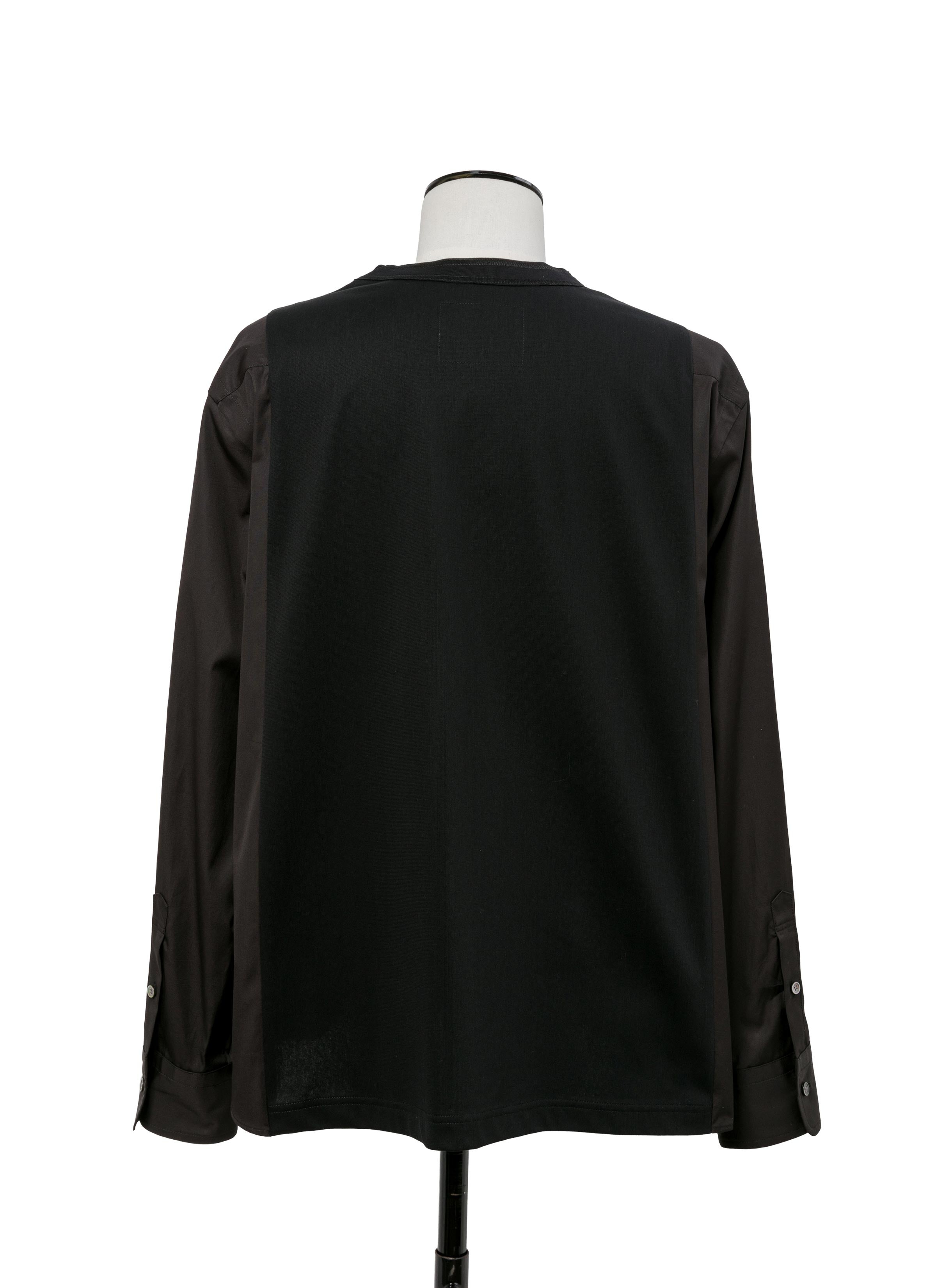 Poplin x Cotton Jersey L/S T-Shirt - 3
