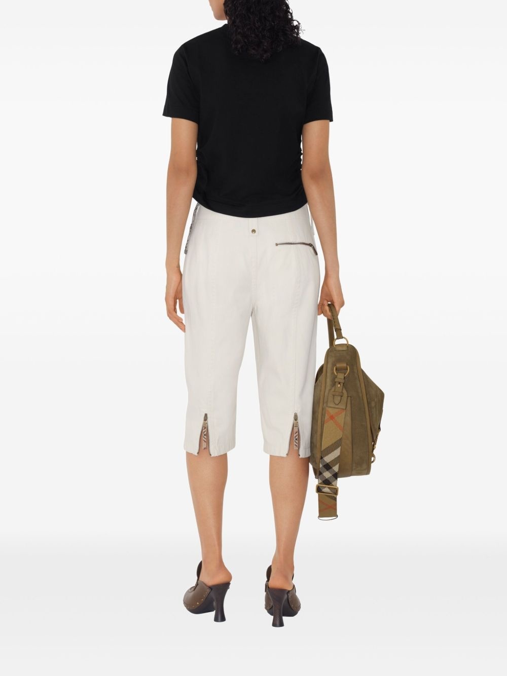 ruched cotton t-shirt - 4