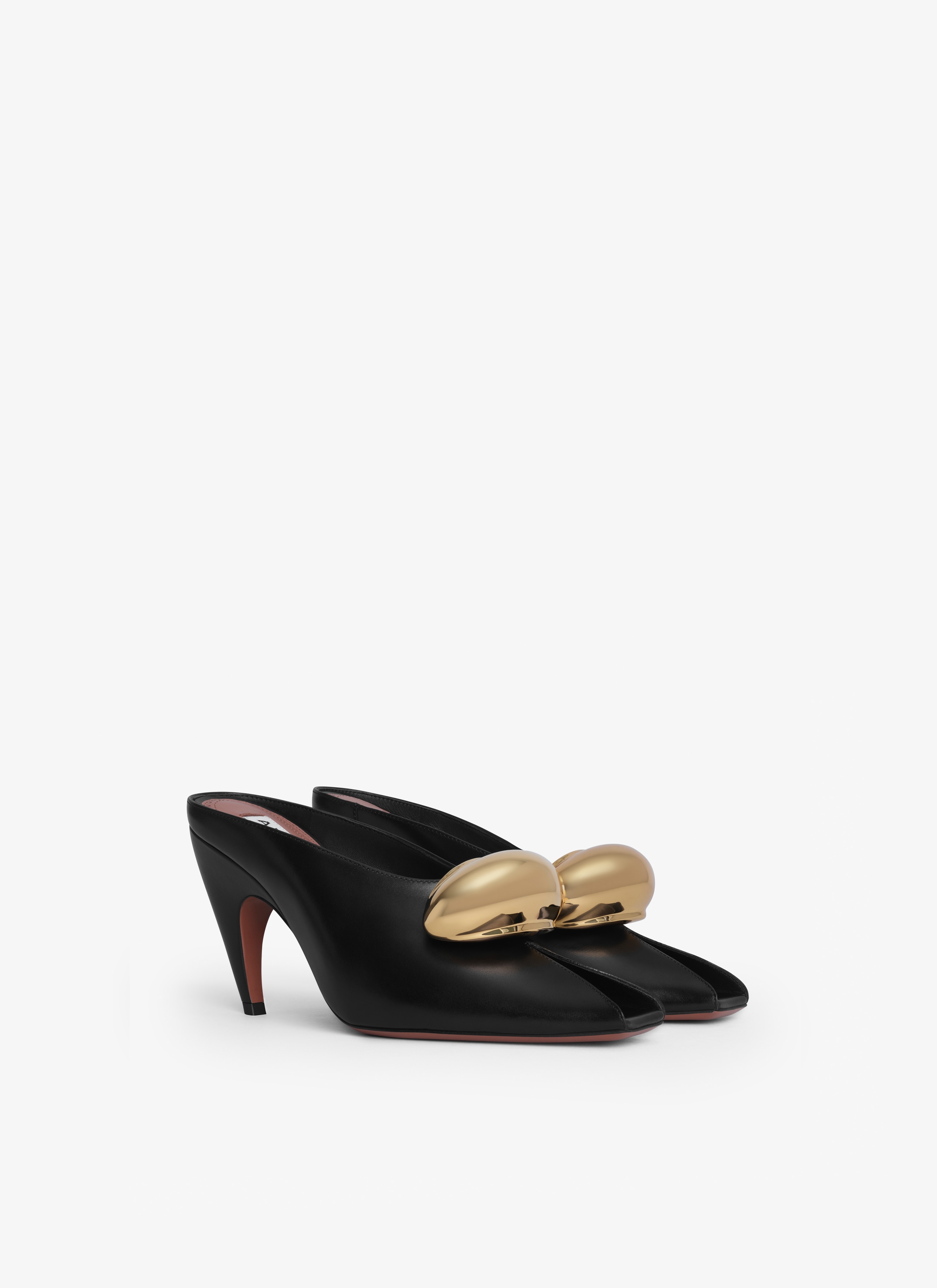 SHARK JEWEL MULES IN CALFSKIN - 3
