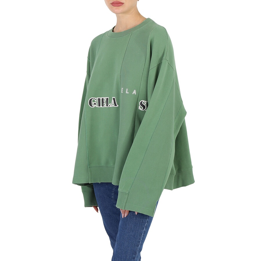 MM6 Maison Margiela Ladies Clover Band Logo Print Sweatshirt - 4