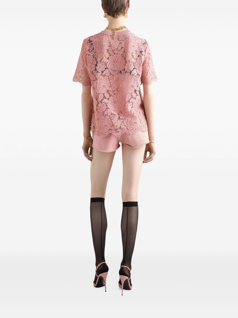 floral lace top - 3