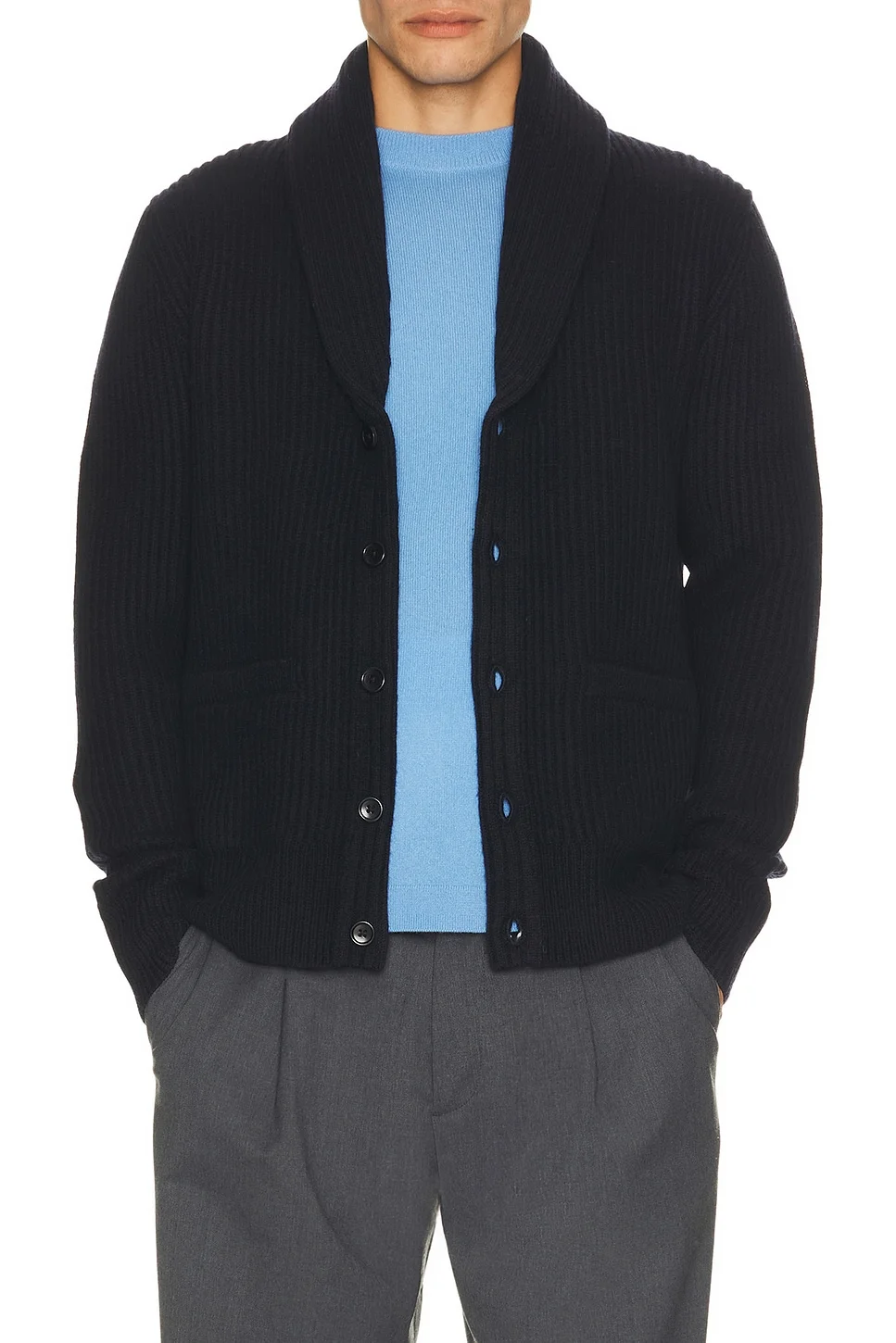 Merino Kenny Shawl Cardigan - 1