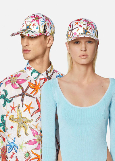 VERSACE Trésor de la Mer Print Hat outlook