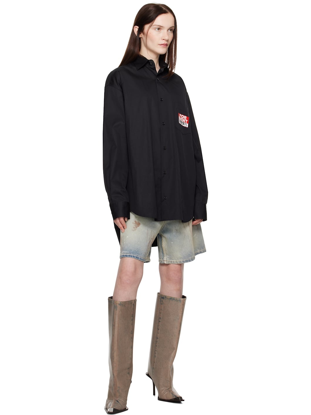 Black 'For Rent' Shirt - 4