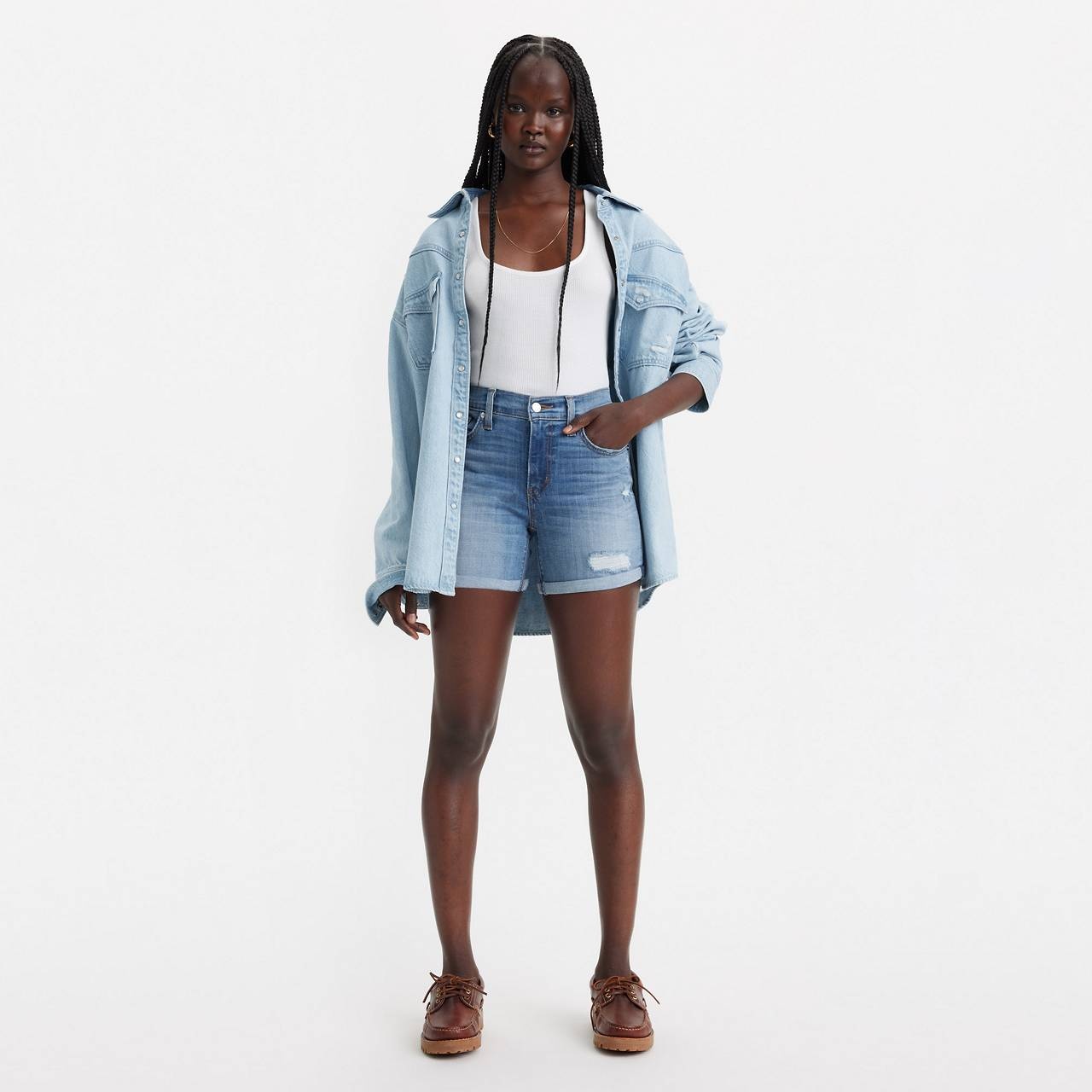 MID LENGTH WOMEN'S SHORTS - 2
