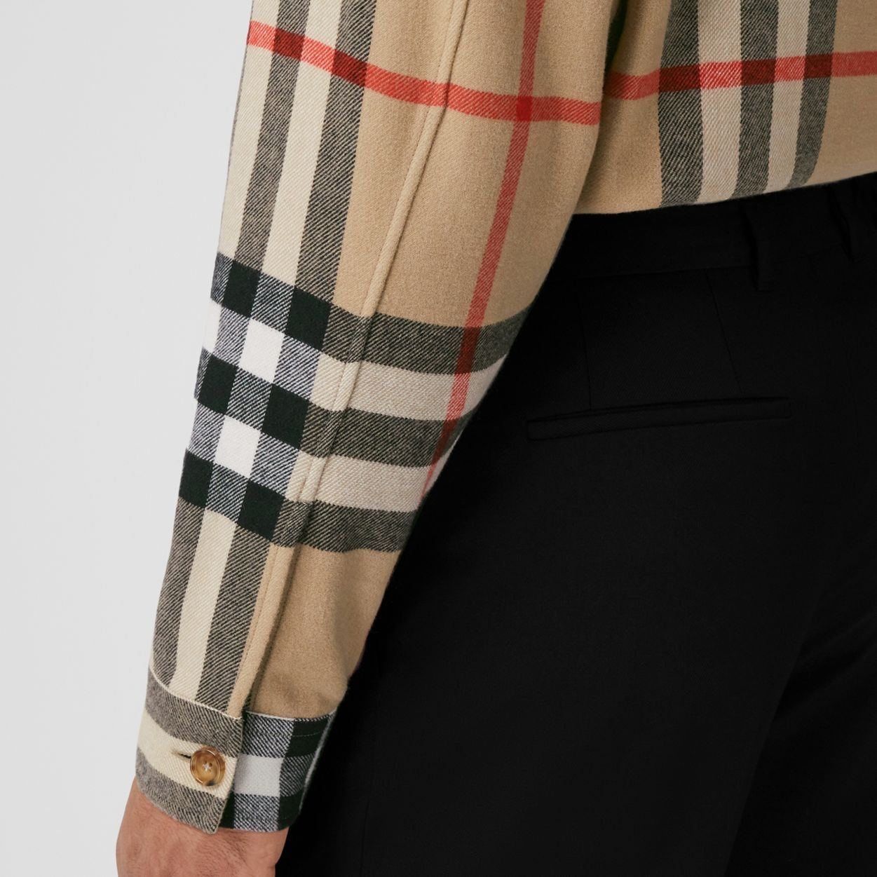 House Check Wool Cotton Shirt - 6