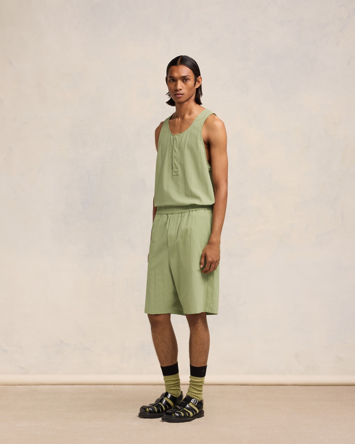 ELASTICATED WAIST BERMUDA SHORTS - 6