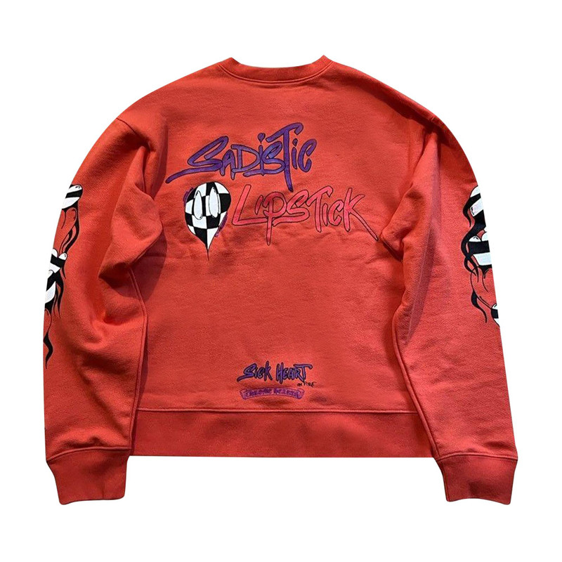 Chrome Hearts Chrome Hearts Matty Boy Sadistic Lipstick Crewneck 'Red' outlook