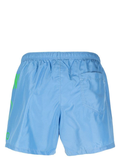 Moschino logo print swim shorts outlook