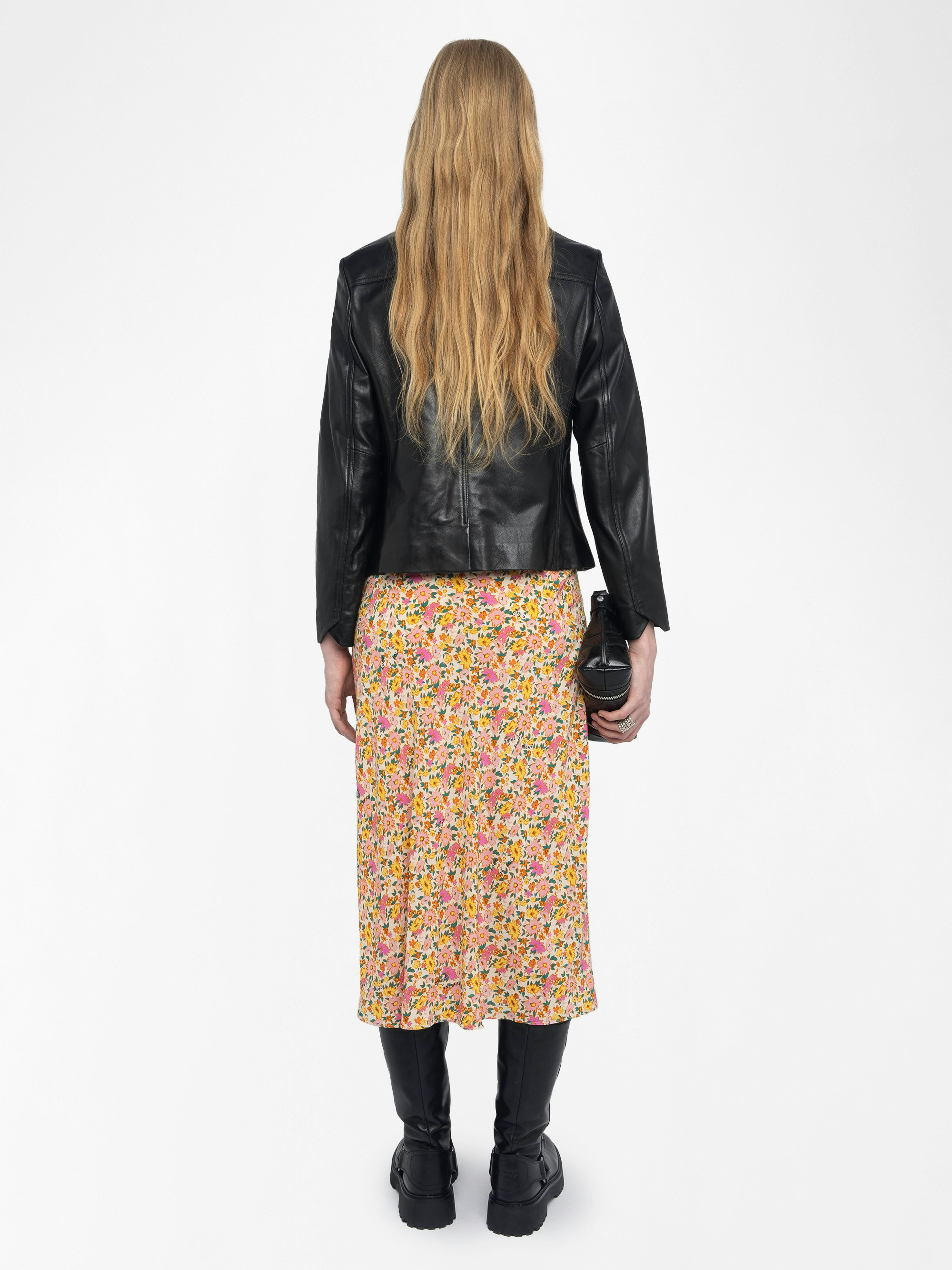 Jayla Womens Floral Midi Skirt - 3