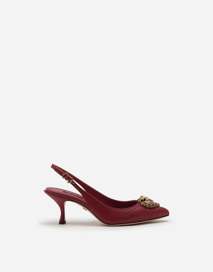 Matelassé nappa leather Devotion slingbacks - 1