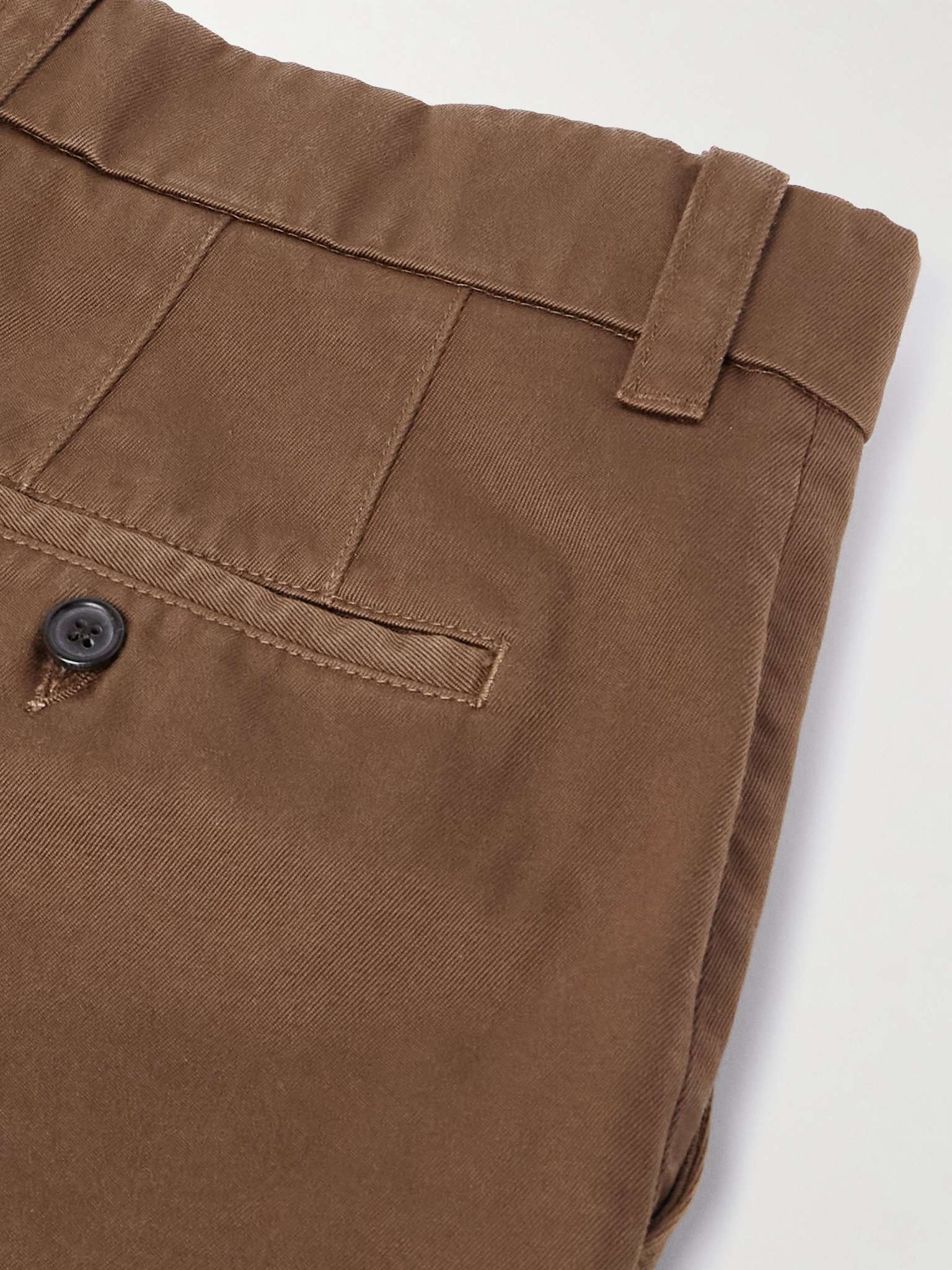 Utility Tapered Garment-Dyed Cotton-Twill Trousers - 5
