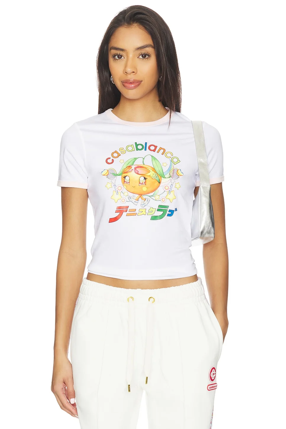 Orange Mascot Ringer Longline Tee - 1