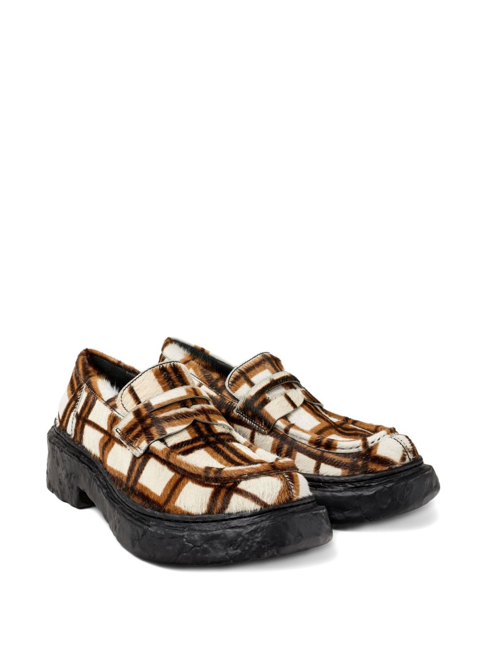 Vamonos checked-pattern loafers - 2