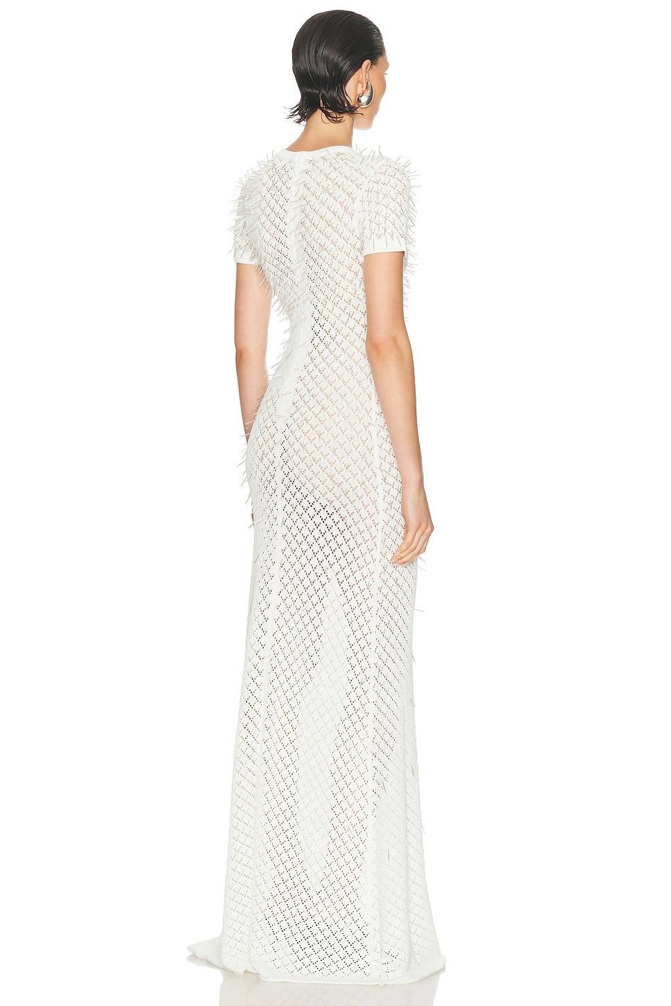 Gradient Glass Embroidery Gown - 3