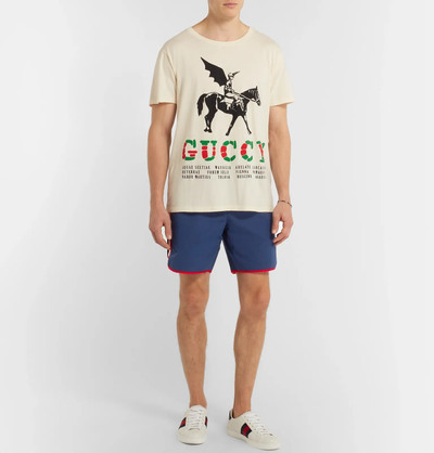 GUCCI Short-Length Grosgrain-Trimmed Swim Shorts outlook