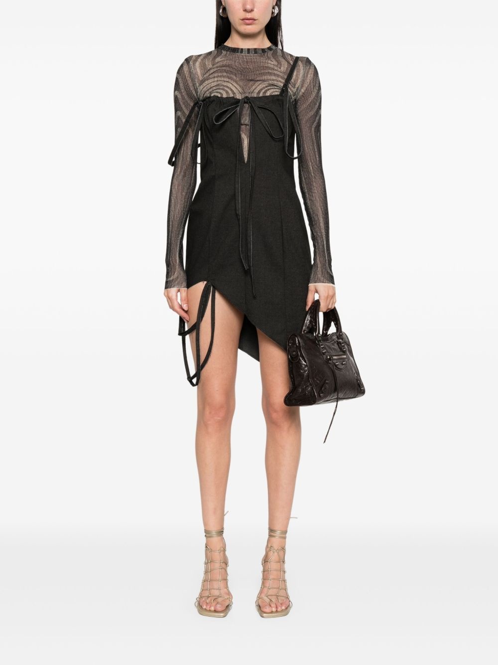 keyhole corset mini dress - 2