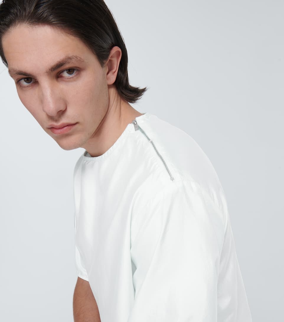 Blouson silk blend T-shirt - 5