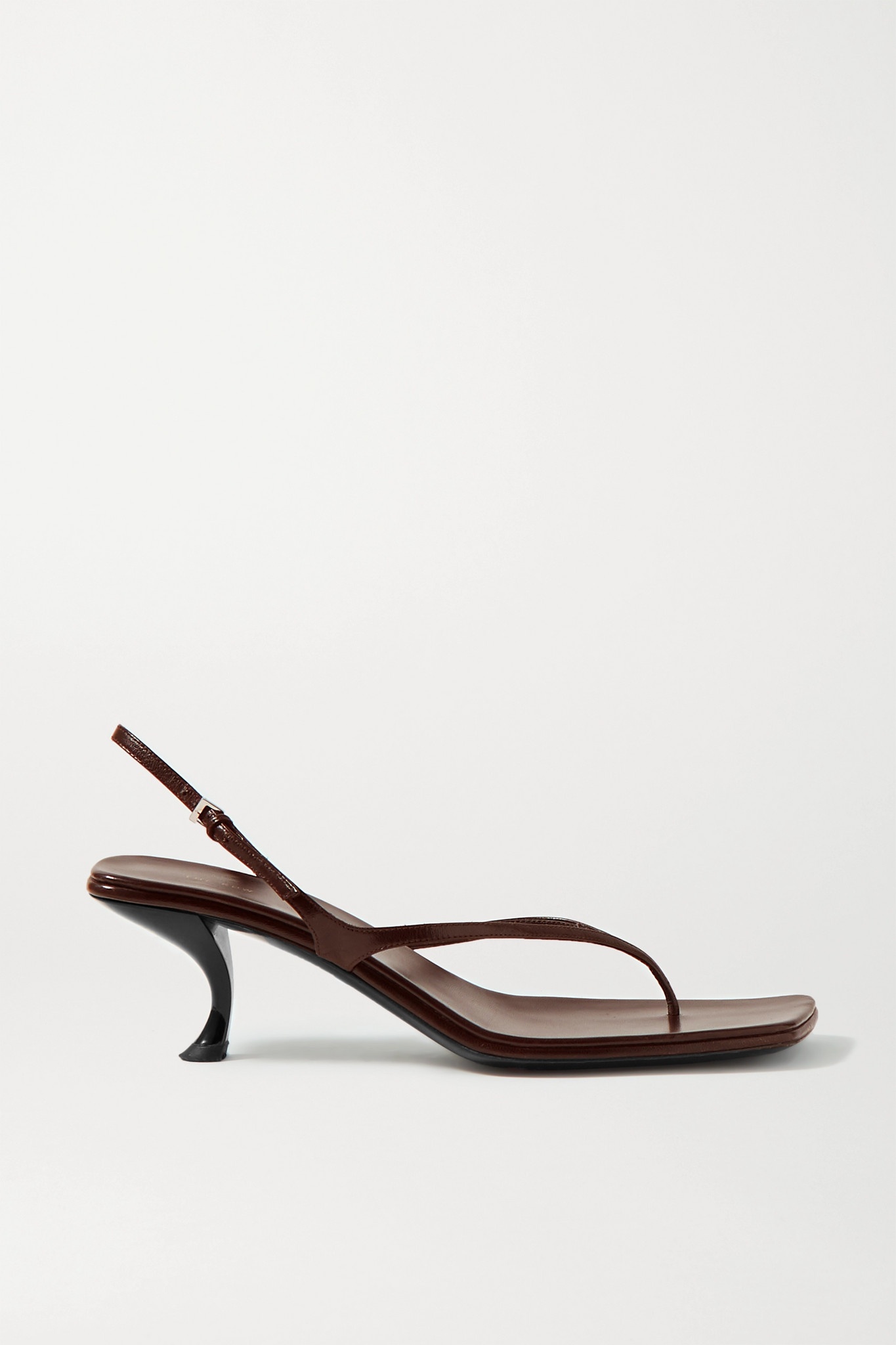 Constance leather slingback sandals - 2