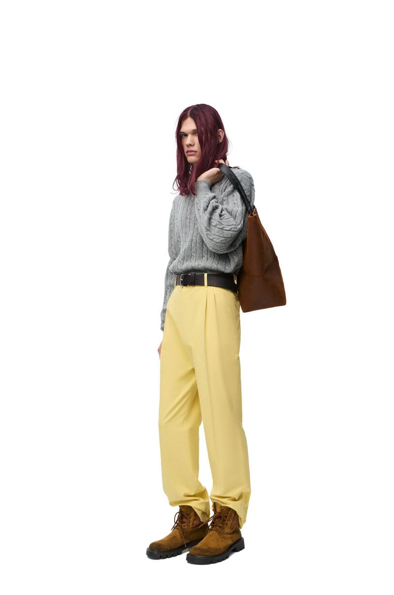 Loewe Pleated trousers in cotton outlook
