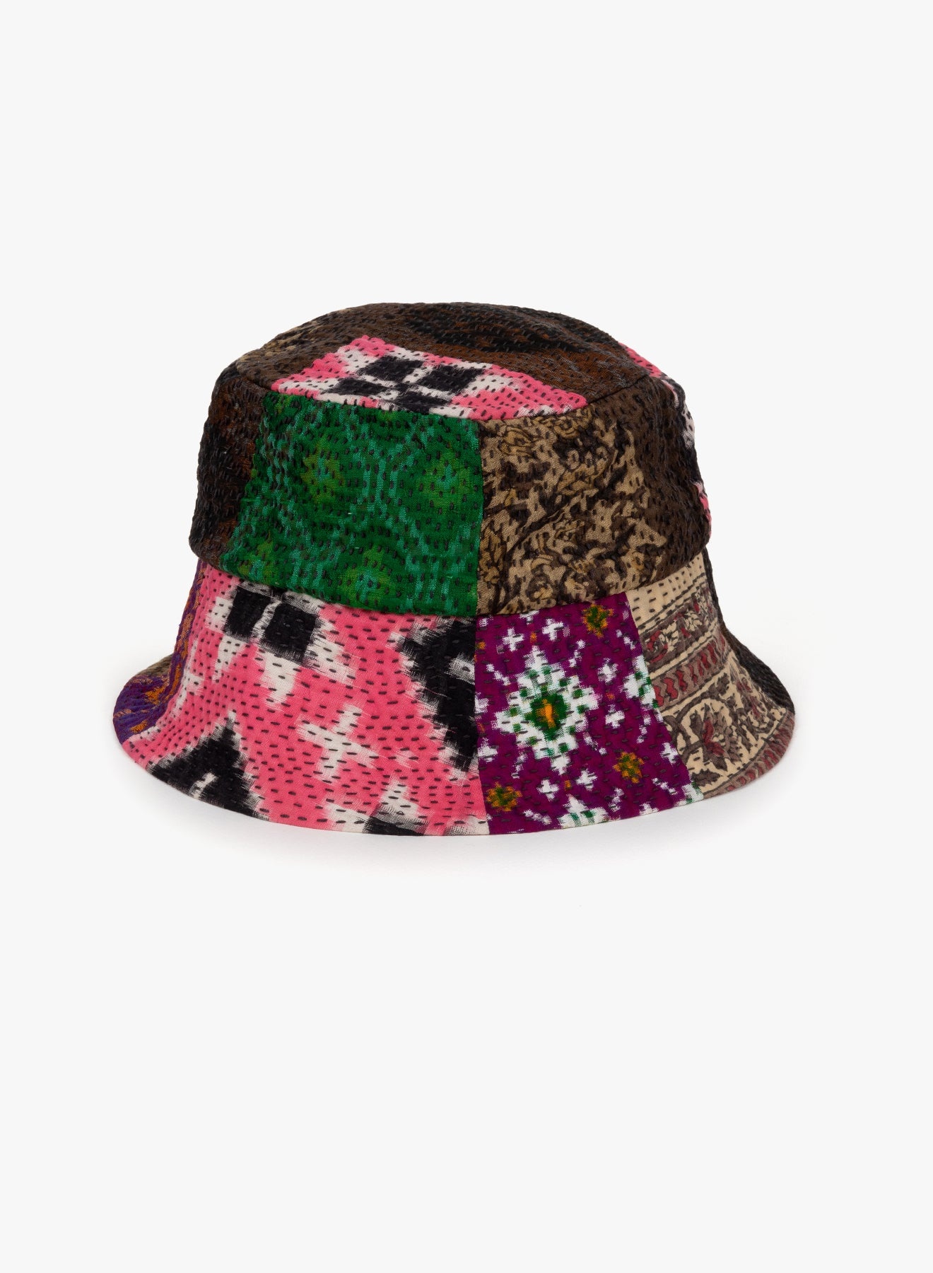 PATCHWORK BUCKET HAT - 1