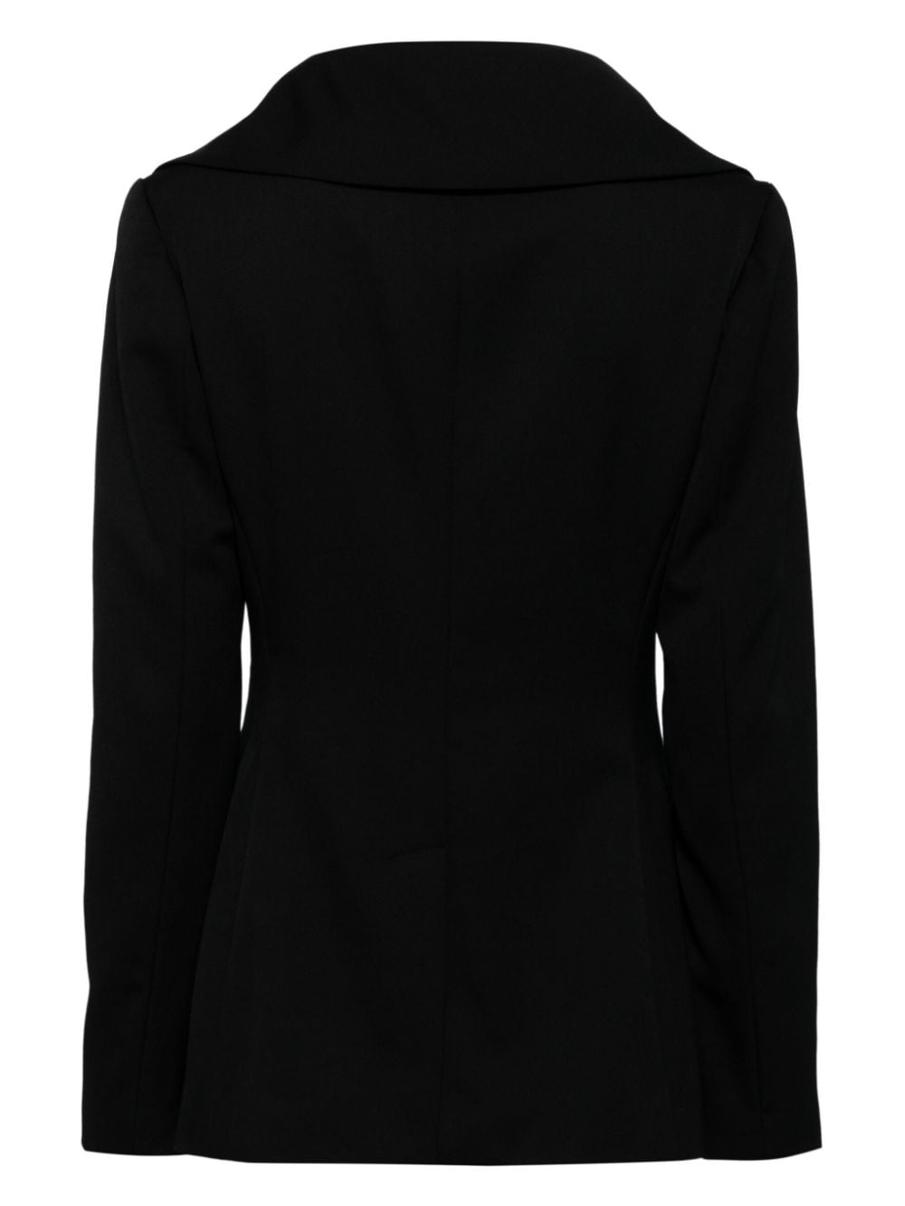 layered single-breasted blazer - 2