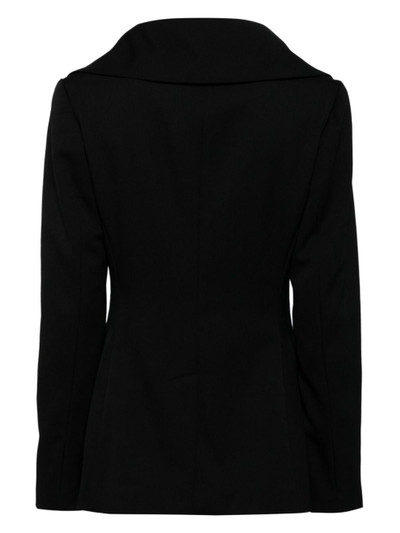 Yohji Yamamoto layered single-breasted blazer outlook