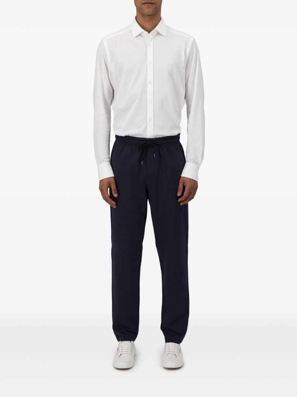 drawstring straight-leg trousers - 2