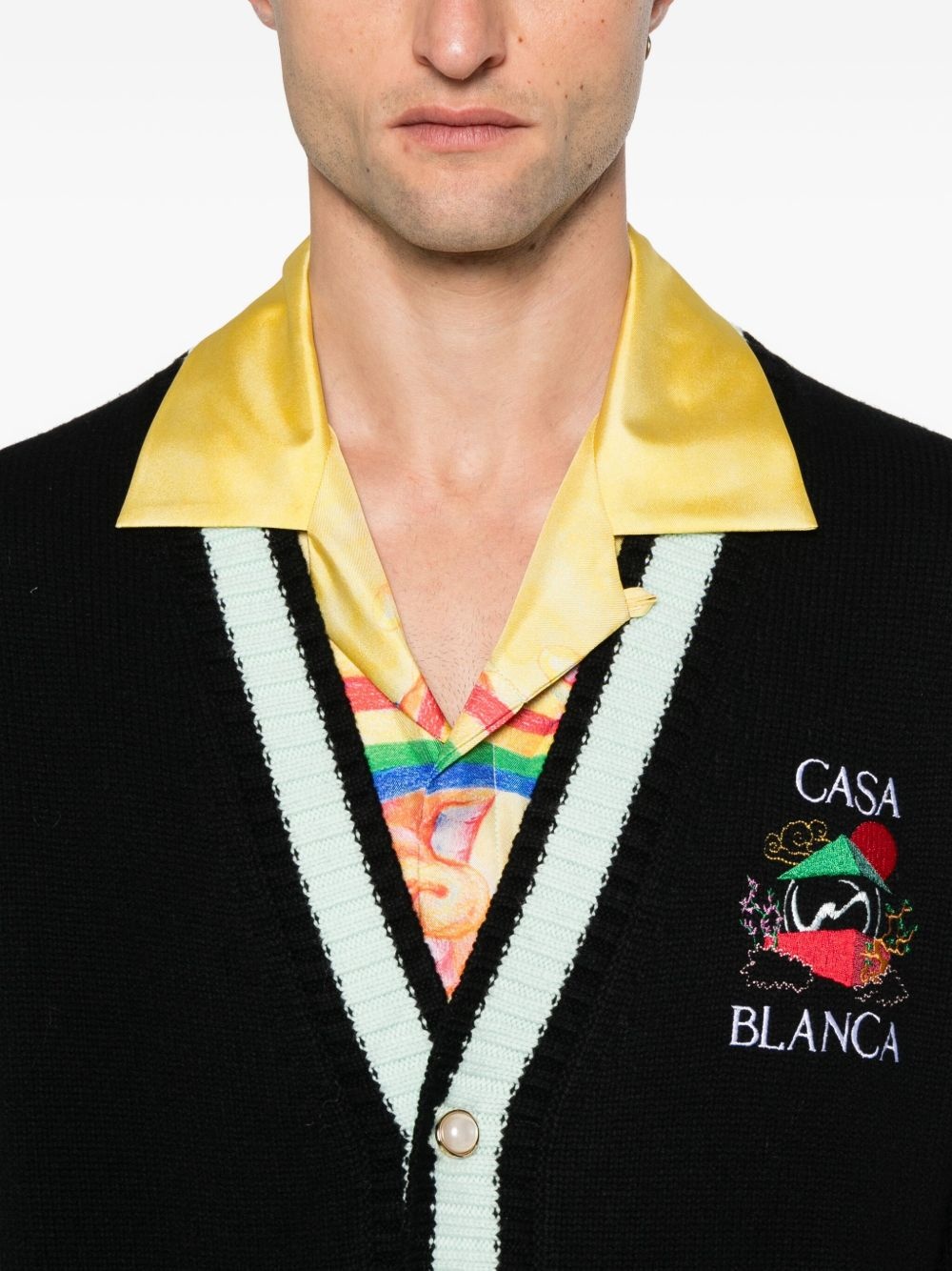 embroidered cardigan - 5